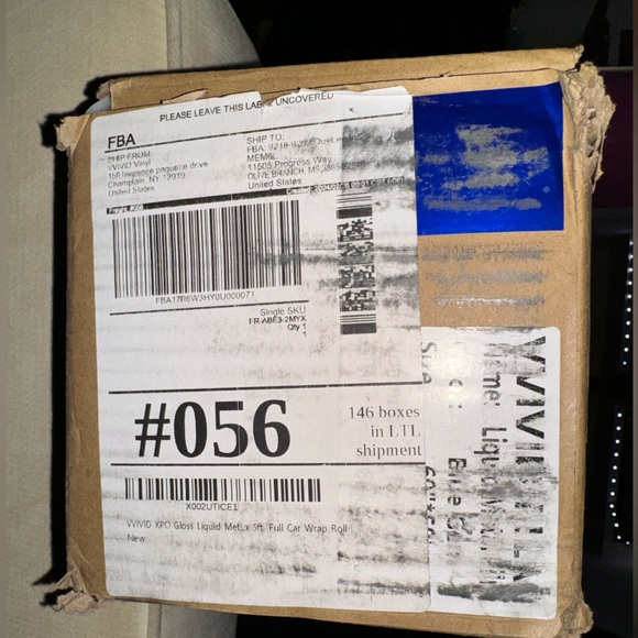 VIVID XPO Gloss Liquid Metal Dark Blue Vinyl Car Wrap Adhesive Film - Picture 3 of 6